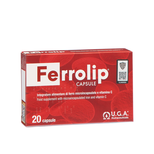 Ferrolip Iron & Vitamin C – 20 Capsules
